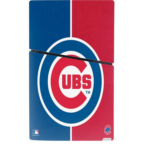 MLB Chicago Cubs Split PS5 Slim Digital Edition Console Skin