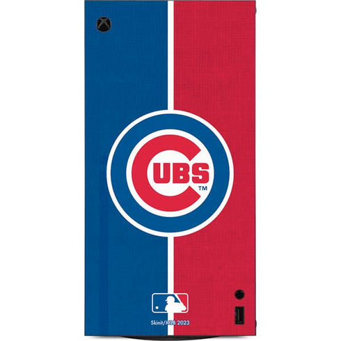 MLB Chicago Cubs Split XBox Series X Digital Edition Console Skin