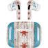 Chicago Flag Dark Wood AirPods Skins