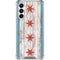 Chicago Flag Dark Wood Galaxy A16 5G Clear Case
