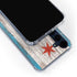 Chicago Flag Dark Wood Galaxy A55 5G Clear Case