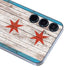 Chicago Flag Dark Wood Galaxy A55 5G Skin