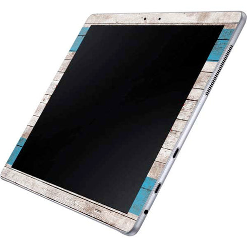 Chicago Flag Dark Wood Galaxy Book 12in Skin