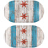 Chicago Flag Dark Wood Galaxy Buds Plus Skin