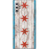 Chicago Flag Dark Wood Galaxy Note 10 Plus Skin