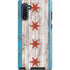 Chicago Flag Dark Wood Galaxy Cases