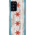 Chicago Flag Dark Wood Galaxy Cases