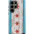 Chicago Flag Dark Wood Galaxy S23 Ultra Pro Case