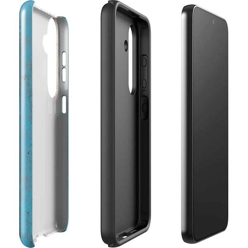 Chicago Flag Dark Wood Galaxy S25 Plus Impact Case