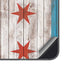 Chicago Flag Dark Wood Galaxy S25 Plus Skin