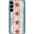 Chicago Flag Dark Wood Galaxy S24 Skin