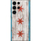 Chicago Flag Dark Wood Galaxy S25 Ultra Skin