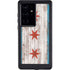 Chicago Flag Dark Wood Galaxy S24 Ultra Waterproof Case