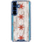 Chicago Flag Dark Wood Galaxy S25 Plus Clear Case