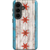 Chicago Flag Dark Wood Galaxy S26 Impact Case