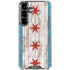 Chicago Flag Dark Wood Galaxy S26 Plus Clear Case