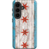 Chicago Flag Dark Wood Galaxy S26 Plus Impact Case