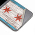 Chicago Flag Dark Wood Galaxy Z Flip6 Skin