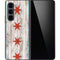 Chicago Flag Dark Wood Galaxy Z Fold5 5G Skin