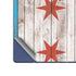 Chicago Flag Dark Wood Galaxy Z Fold6 Skin