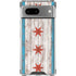 Chicago Flag Dark Wood Google Pixel 8a Clear Case