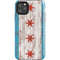 Chicago Flag Dark Wood iPhone Cases