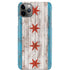 Chicago Flag Dark Wood iPhone Cases