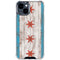 Chicago Flag Dark Wood iPhone 15 Clear Case
