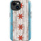 Chicago Flag Dark Wood iPhone 15 Impact Case