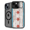 Chicago Flag Dark Wood iPhone 15 Kickstand Case