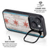 Chicago Flag Dark Wood iPhone 15 Kickstand Case
