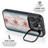 Chicago Flag Dark Wood iPhone 15 Pro Max Kickstand Case