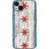 Chicago Flag Dark Wood iPhone 15 Skin
