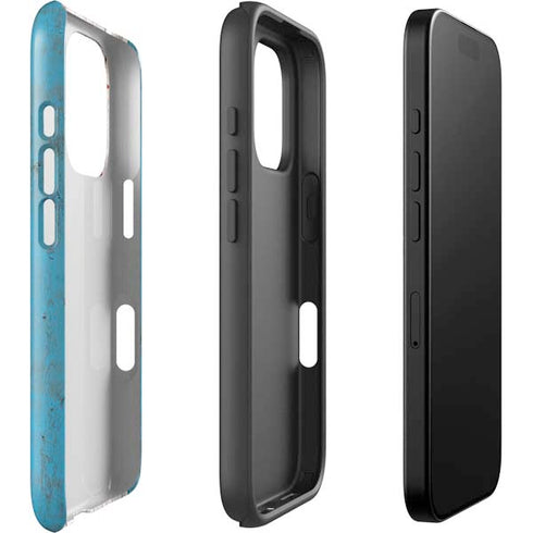 Chicago Flag Dark Wood iPhone 16 Pro Impact Case