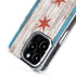 Chicago Flag Dark Wood iPhone 16 Pro MagSafe Case
