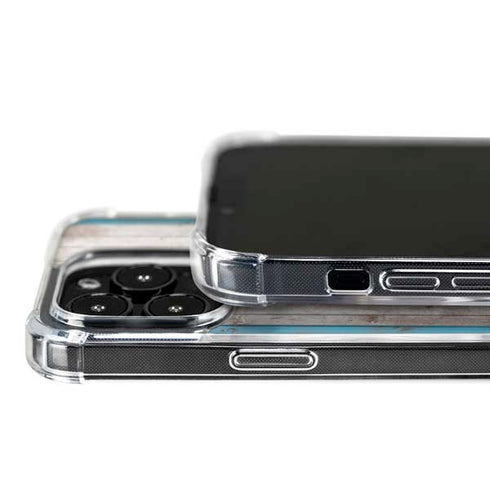 Chicago Flag Dark Wood iPhone 16 Pro MagSafe Case