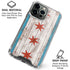 Chicago Flag Dark Wood iPhone 16 Pro Max Clear Case