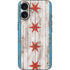 Chicago Flag Dark Wood iPhone 16 Skin