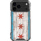 Chicago Flag Dark Wood iPhone 18 Pro Max Clear Case