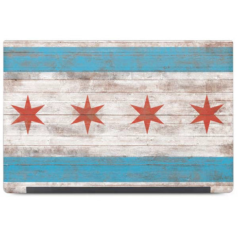 Chicago Flag Dark Wood Dell Latitude Skin