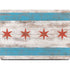 Chicago Flag Dark Wood Apple MacBook Pro 14-inch Skin