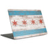 Chicago Flag Dark Wood MacBook Skins
