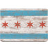 Chicago Flag Dark Wood MacBook Skins