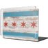 Chicago Flag Dark Wood MacBook Cases