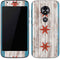 Chicago Flag Dark Wood Moto E5 Play Skin