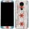 Chicago Flag Dark Wood Moto E5 Plus Skin