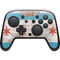 Chicago Flag Dark Wood Nintendo Skins