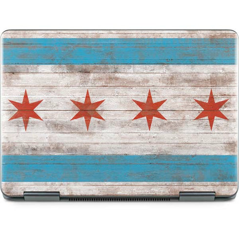Chicago Flag Dark Wood Notebook 9 Pro 13in (2017) Skin