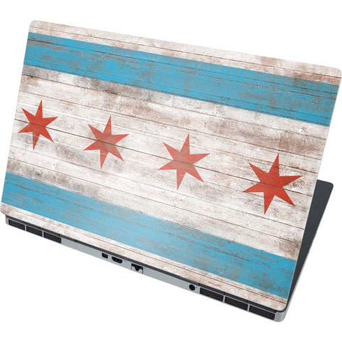 Chicago Flag Dark Wood Dell Precision Skin