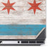 Chicago Flag Dark Wood Dell Precision Skin